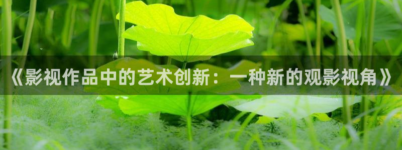 青柠影视app：《影视作品中的艺术创新：一种新的观影视角》